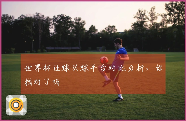 世界杯让球买球平台对比分析，你找对了吗